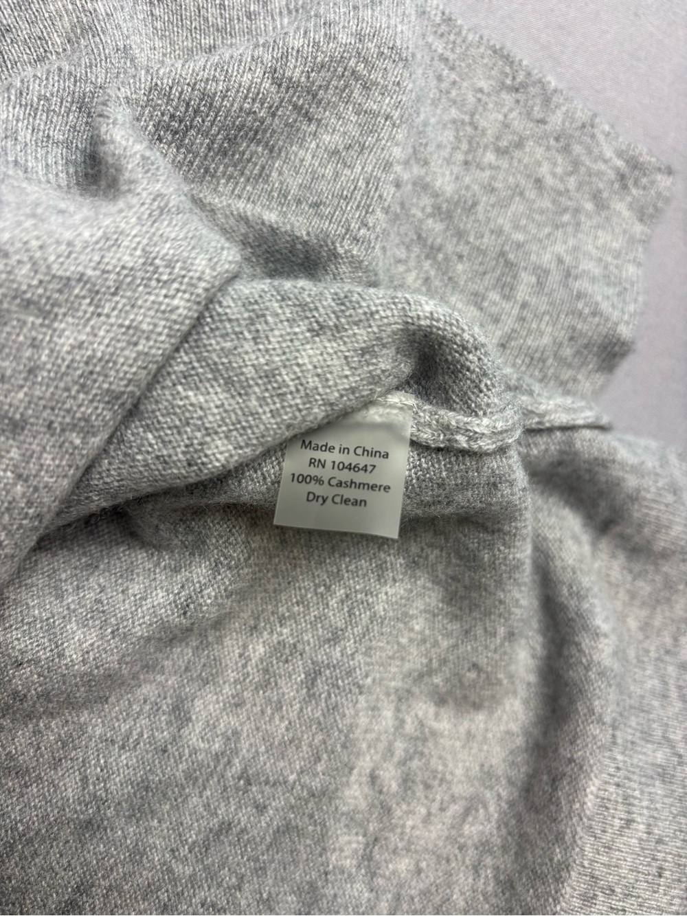 Kinross Cashmere 100% Cashmere Grey Turtleneck Women's Sweater size medium - Picture 8 of 10